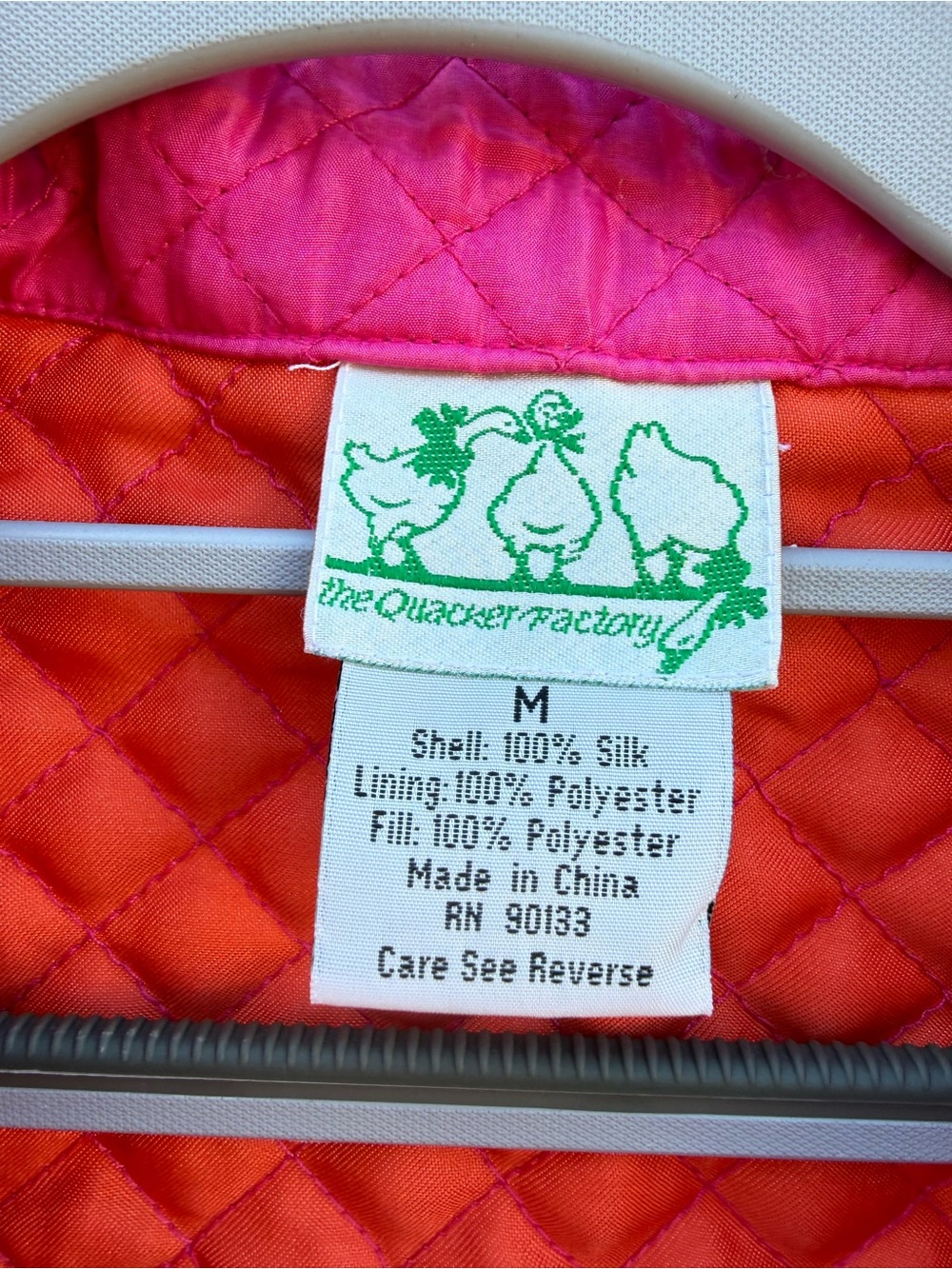 Quacker Factory Hot Pink Quilted Zip-Front Puffer Jacket - Picture 5 of 6